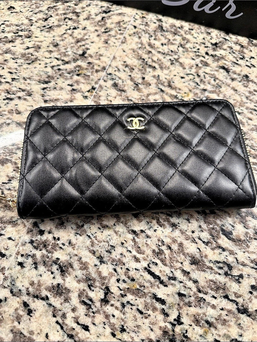 Classic Long Zip Around Wallet Black